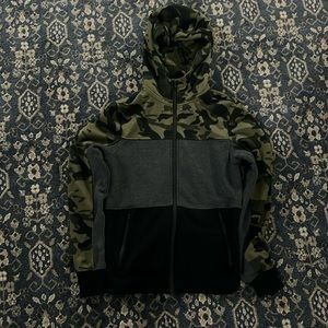 Camo, grey, black aero postale zip up sweatshirt